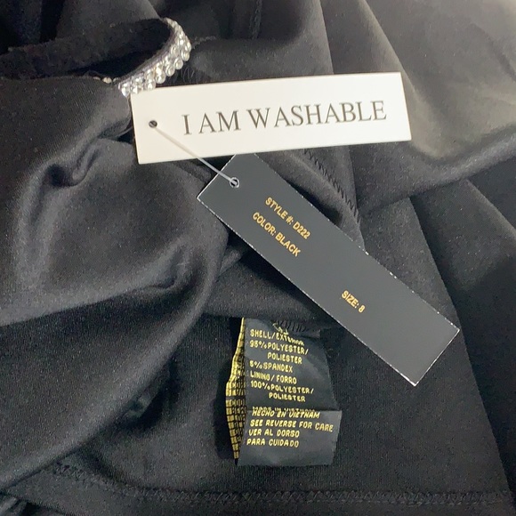 Shelby Nites Cocktail Dress Rhinestone Straps Sz 8 - Picture 8 of 9